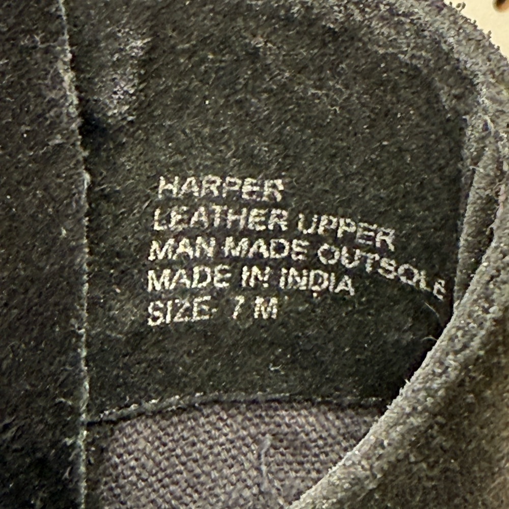 Anthropologie Matisse Harper Black Suede Leather Ankle Boots Women’s 7M Side Zip - Picture 5 of 16